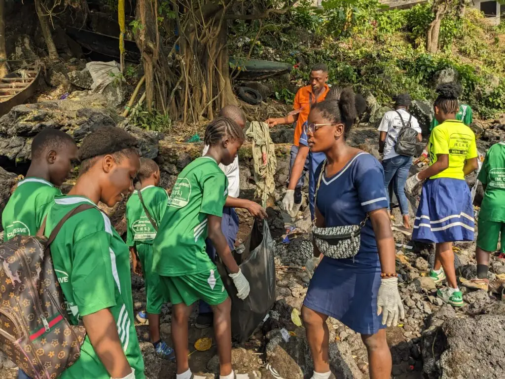 Beach Cleanup with students of Miracle Int Comp College 1
