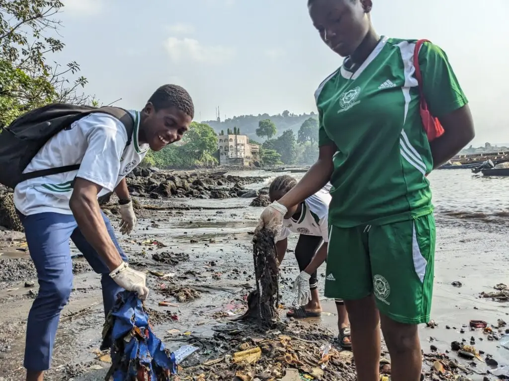 Beach Cleanup with students of Miracle Int Comp College 6