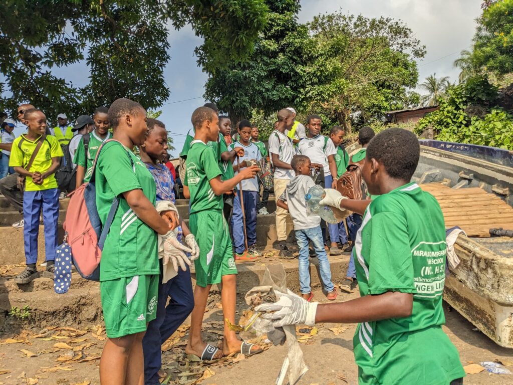 Beach Cleanup with students of Miracle Int Comp College 7